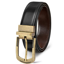 Black & Brown Reversible PU Leather Belt For Men BT01-BKL03