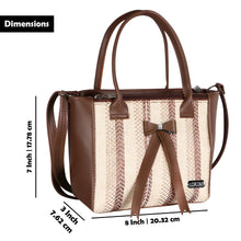 Brown Glamorous Faux Leather Handbag For Women And Girls HB26