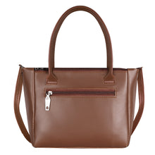 Brown Glamorous Faux Leather Handbag For Women And Girls HB26