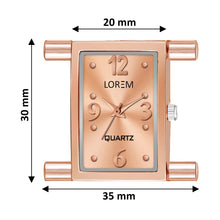 Analogue Rose Gold Dial Women's Watch - LR293