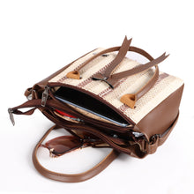 Brown Glamorous Faux Leather Handbag For Women And Girls HB26