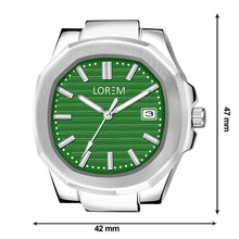 Green Dial Date Function Analog Watch For Men LR146