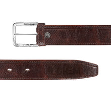 LOREM Brown Textured PU Leather Belt For Men BT13-BKL09