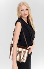 Brown Glamorous Faux Leather Handbag For Women And Girls HB26