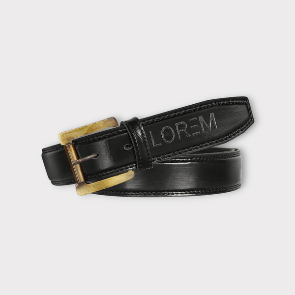 Black PU Leather Belt For Men BT06-BKL05