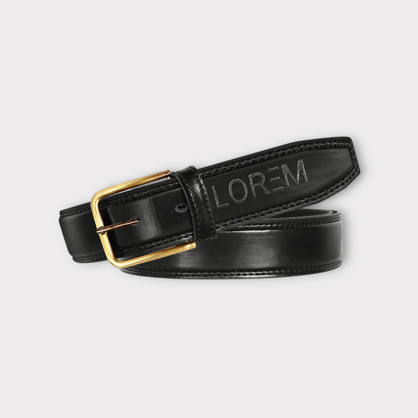 Black PU Leather Belt For Men BT06-BKL07