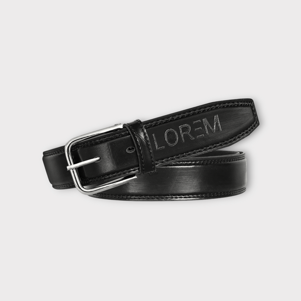 Black PU Leather Belt For Men BT06-BKL08