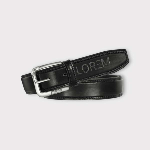 Black PU Leather Belt For Men BT06-BKL09