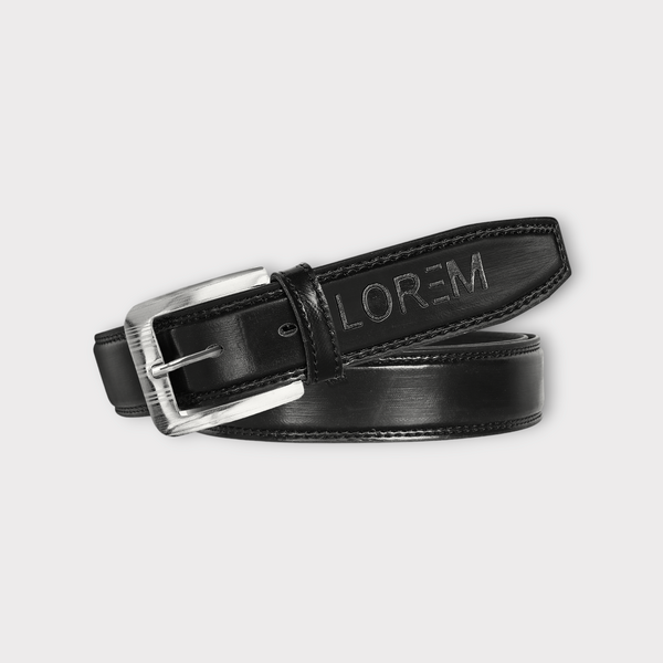 Black PU Leather Belt For Men BT06-BKL10