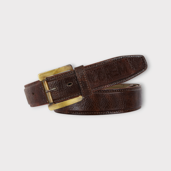 Brown Textured PU Leather Belt For Men BT13-BKL05