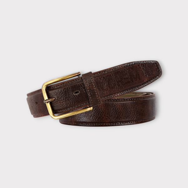 Brown Textured PU Leather Belt For Men BT13-BKL07