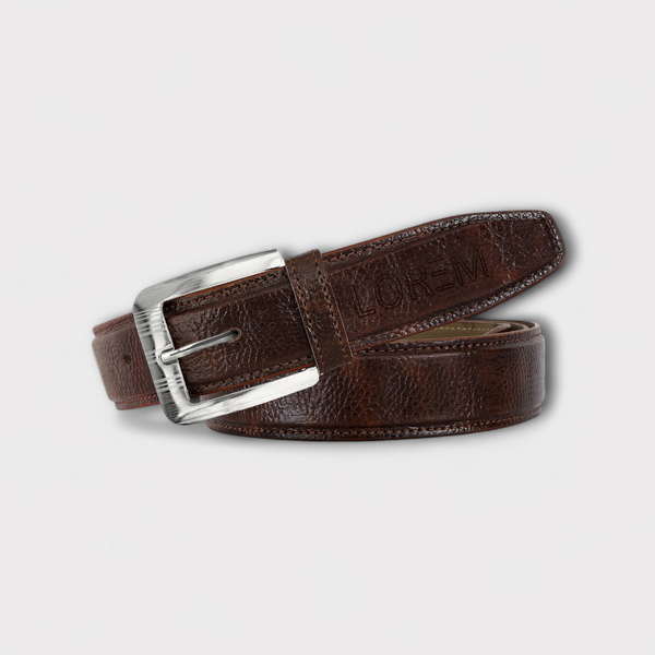 Brown Textured PU Leather Belt For Men BT13-BKL10