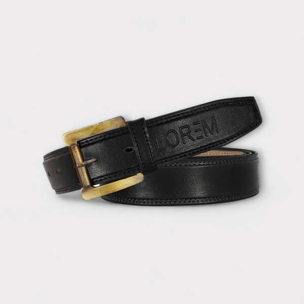 Black  PU Leather Belt For Men BT15-BKL05