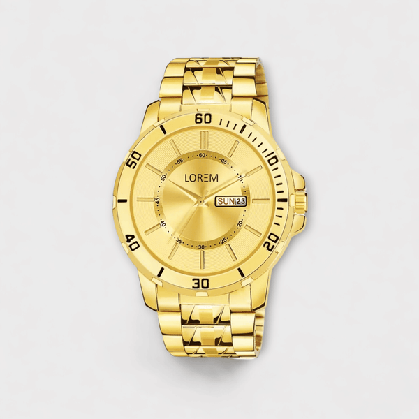 Gold Day-Date Function  Casual Watch For Men LR134