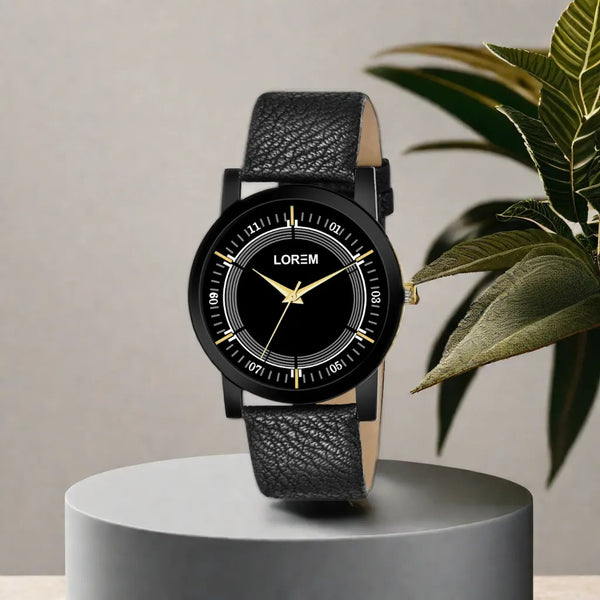 Analogue Black Colour Dial Men's Watch - LR48