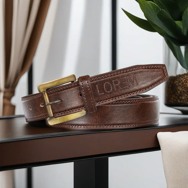 Brown PU Leather Belt For Men BT07-BKL05