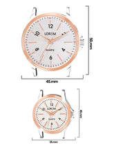 Silver Stylish Dial Analog Watch For  Lovely Couple LR94-LR341