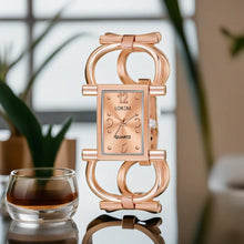 Analogue Rose Gold Dial Women's Watch - LR293