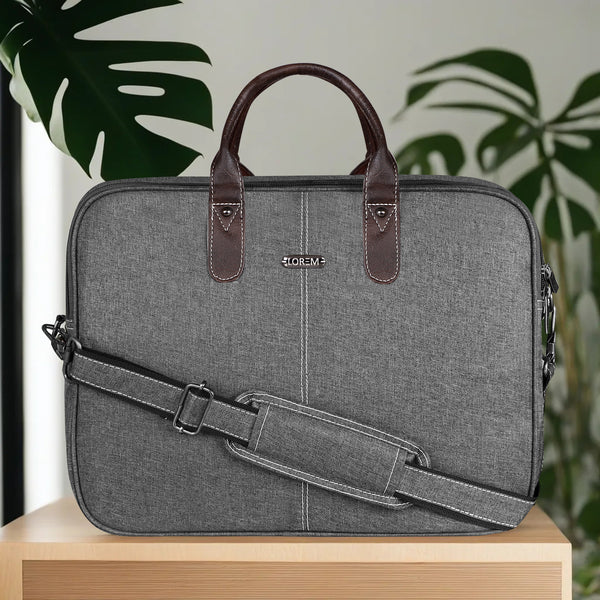 Grey Color Linen fabric 10L Messenger Bag For Men & Women BG73