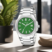 Green Dial Date Function Analog Watch For Men LR146