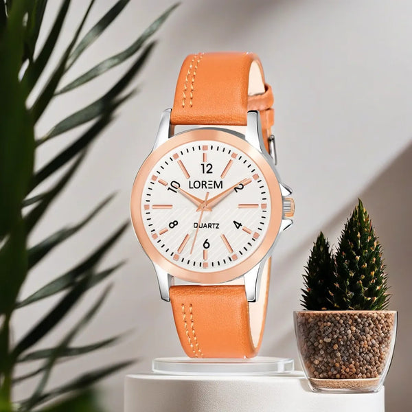 Silver Fancy Casual Watch For Women LR341