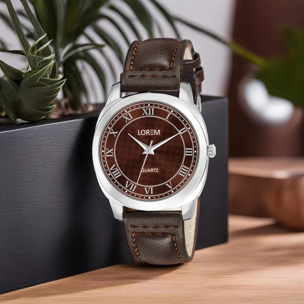 Brown Fancy Casual Watch For Women LR338