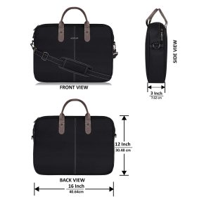 Black Color PVC Coated Fabric 10L Messenger Bag BG76 3 BG76 2