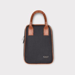 Black PVC Coated Matty Insulated Tiffin Bag TB05