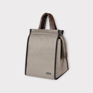 Mink Grey PVC Coated Matty Insulated Tiffin Bag TB12