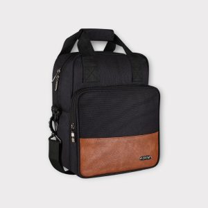 Black PVC Coated Matty Insulated Tiffin Bag TB17
