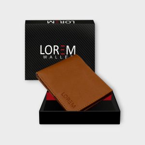 Tan Card Slot Album Bi-Fold Faux Leather 9 ATM Card Slots Wallet For Men WL02