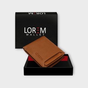 Tan Removable Card Holder Bi-Fold Faux Leather 7 ATM Card Slots Wallet For Men WL03