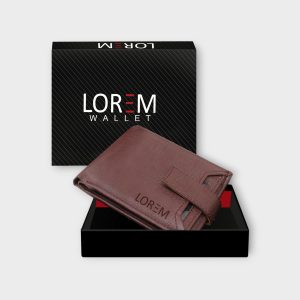 Maroon Removable Card Holder Bi-Fold Faux Leather 7 ATM Card Slots Wallet For Men WL09