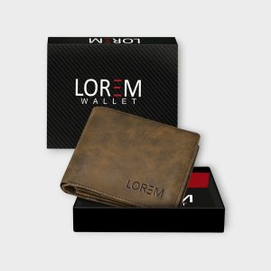 Brown Multiple Card Slots Bi-Fold Faux Leather 11 ATM Card Slots Wallet For Men WL25
