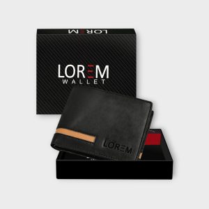 Black Edition Bi-Fold Faux Leather 3 ATM Card Slots Wallet For Men WL42