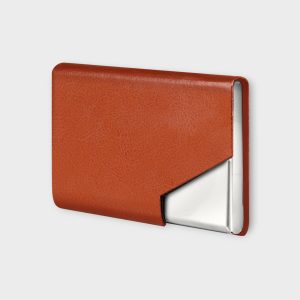 Tan Small Pocket Sized Metal ID, Credit-Debit Card Holder WL604
