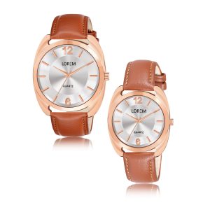 Silver Stylish Dial Analog Watch For  Lovely Couple LR78-LR325