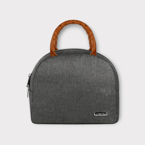 Grey Linen Textured Insulated Tiffin bag/Lunch Bag For Men & Women TB20